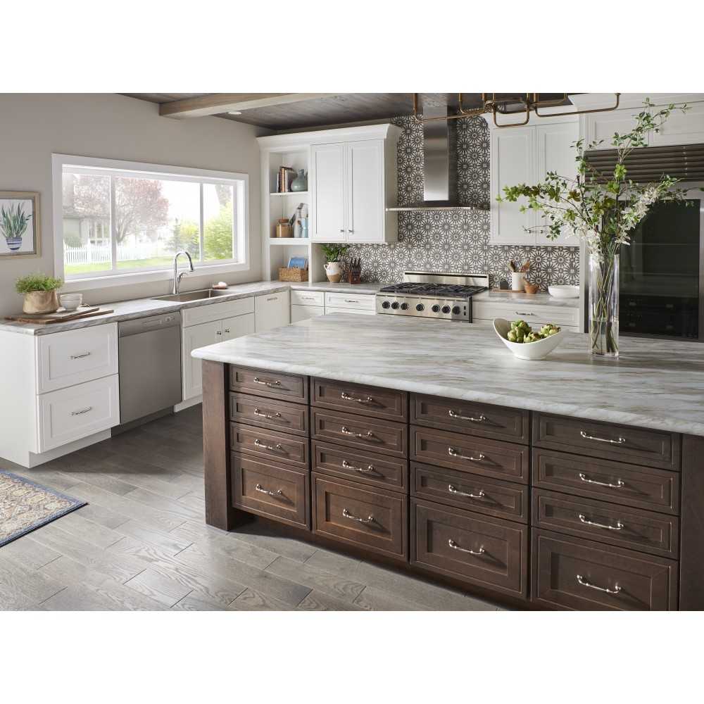 192 mm Center-to-Center Polished Nickel Alvar Cabinet Pull