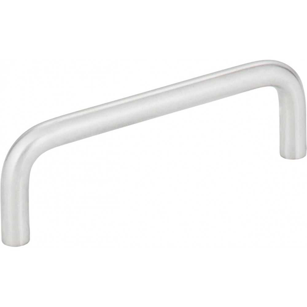 96 mm Center-to-Center Brushed Pewter Square Cosgrove Cabinet Pull