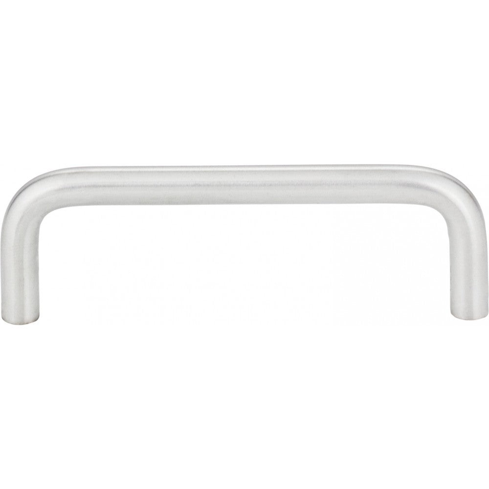 96 mm Center-to-Center Brushed Pewter Square Cosgrove Cabinet Pull