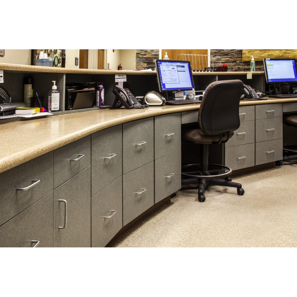 96 mm Center-to-Center Polished Chrome Square Cosgrove Cabinet Pull