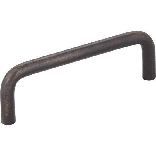 96 mm Center-to-Center Brushed Oil Rubbed Bronze Square Cosgrove Cabinet Pull