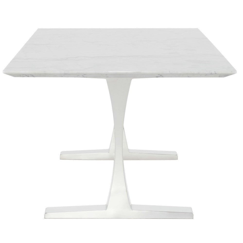 Toulouse White Stone Dining Table, HGNA480