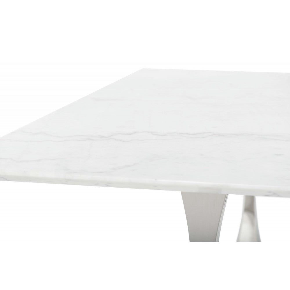 Toulouse White Stone Dining Table, HGNA480