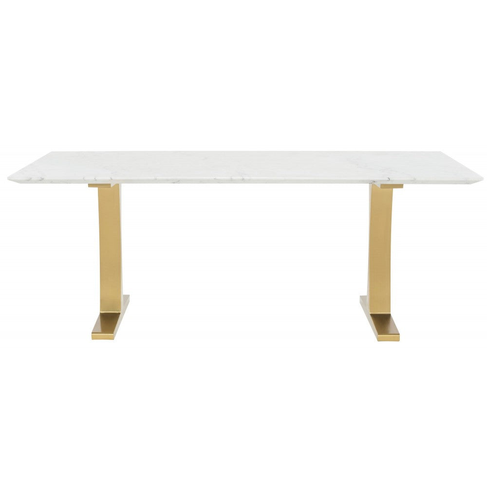 Toulouse White Stone Dining Table, HGNA482