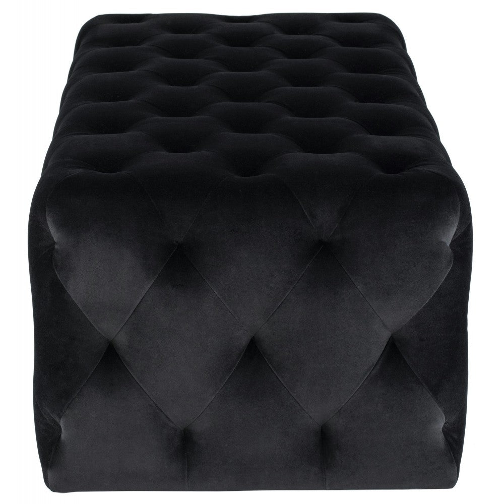 Tufty Black Fabric Sofa Ottoman, HGSC461