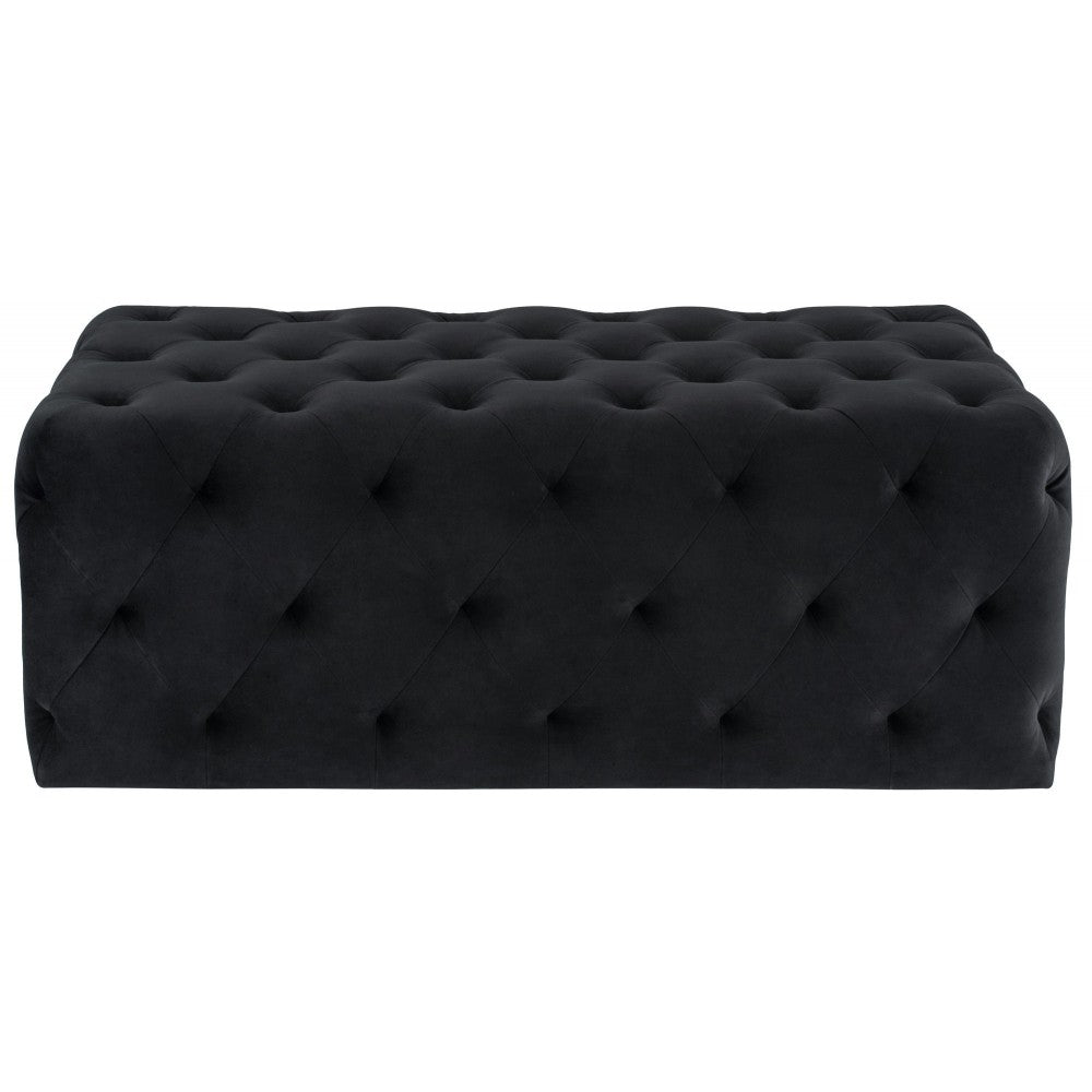 Tufty Black Fabric Sofa Ottoman, HGSC461