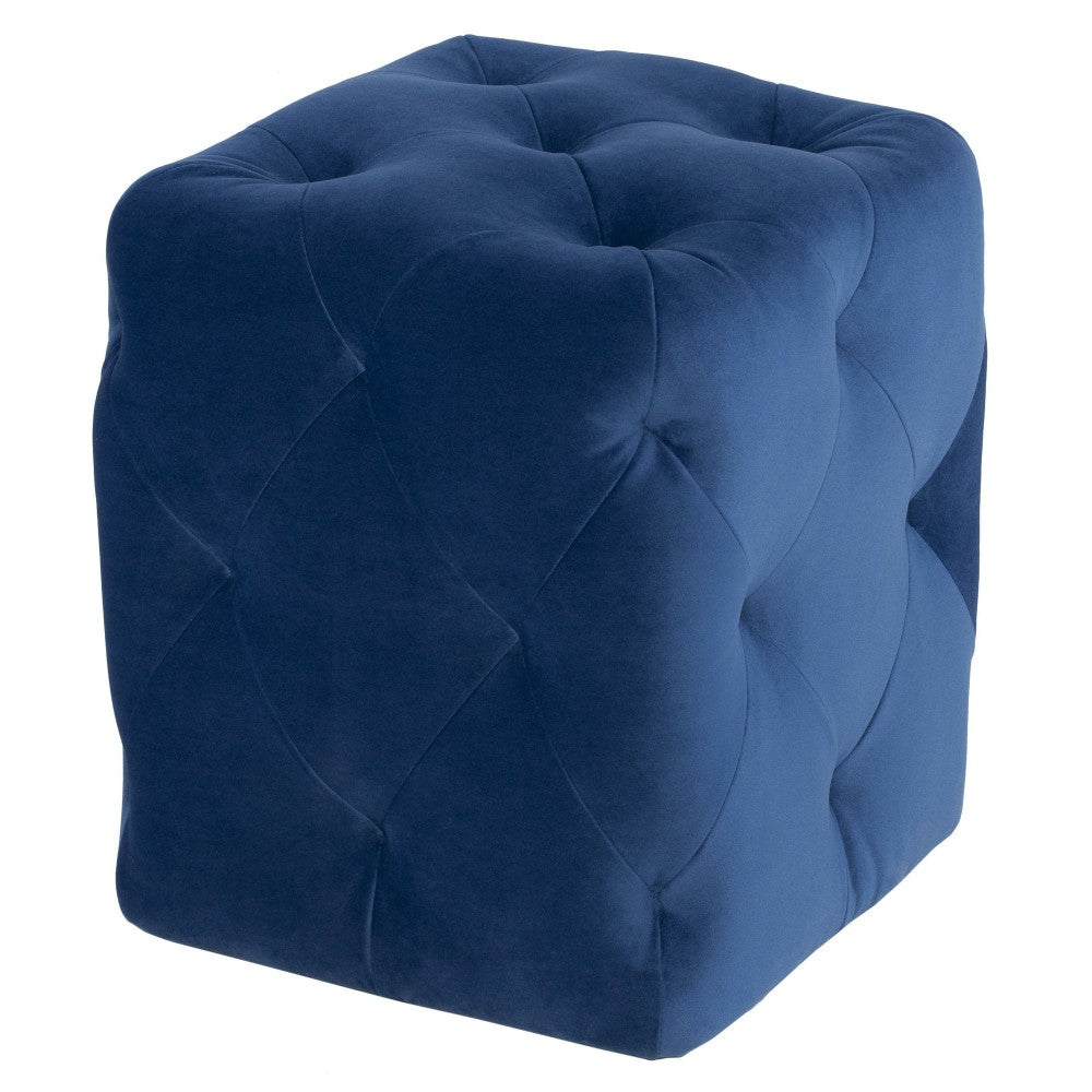 Tufty Sapphire Fabric Sofa Ottoman