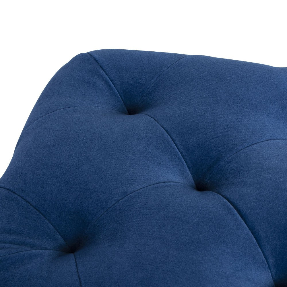 Tufty Sapphire Fabric Sofa Ottoman