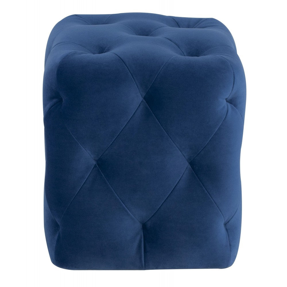 Tufty Sapphire Fabric Sofa Ottoman