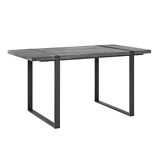 Urban Blend 60" Industrial Metal Leg Wood Dining Table - Charcoal