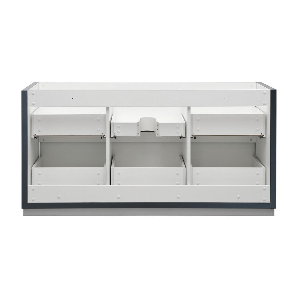 Valencia 60" Dark Slate Gray Free Standing Single Sink Modern Bathroom Cabinet