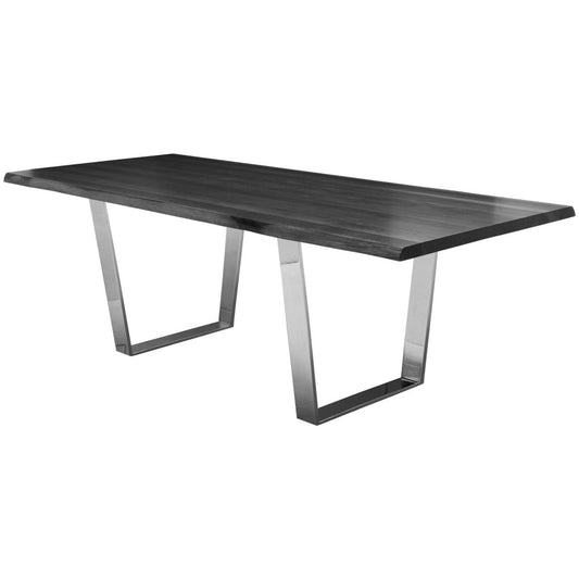 Versailles Oxidized Gray Wood Dining Table, HGSR415