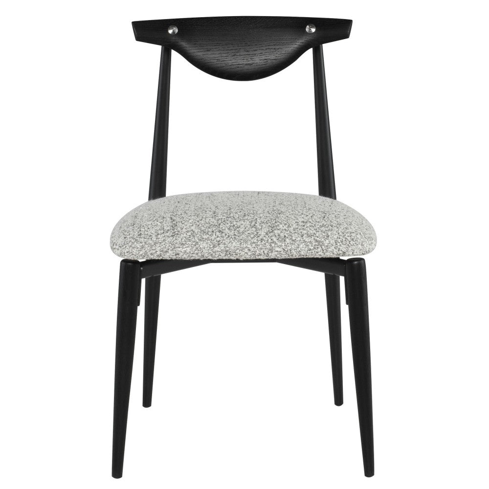 Vicuna Boucle Gray Fabric Dining Chair, HGDA732