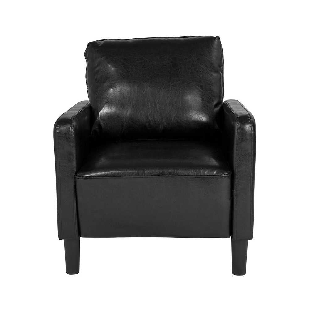 Washington Park Upholstered Chair in Black LeatherSoft