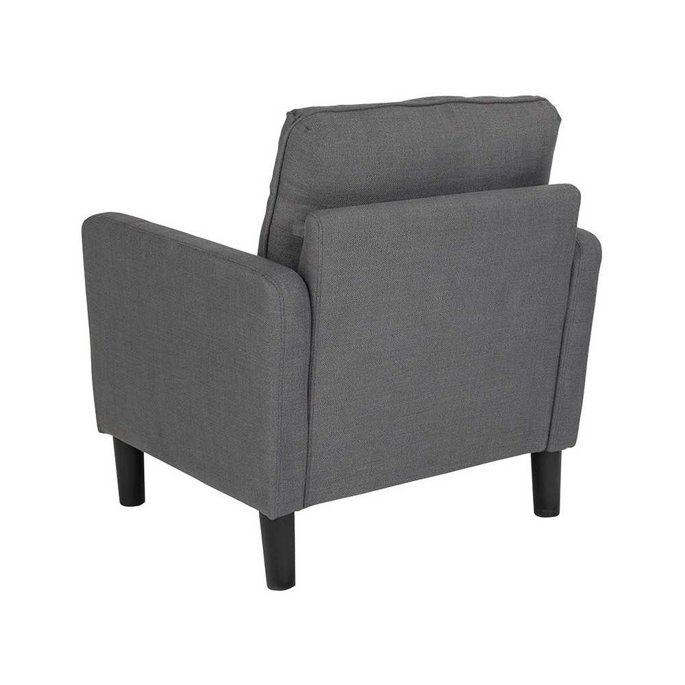 Washington Park Upholstered Chair in Dark Gray Fabric