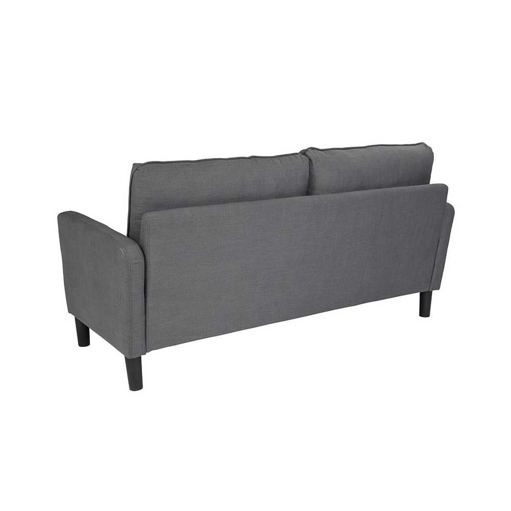 Washington Park Upholstered Sofa in Dark Gray Fabric
