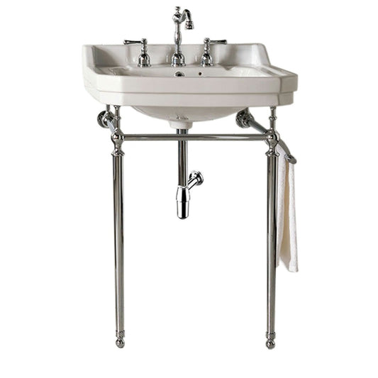 Wellington 24" Single Console Single Sink w/ Chrome Finish Stand