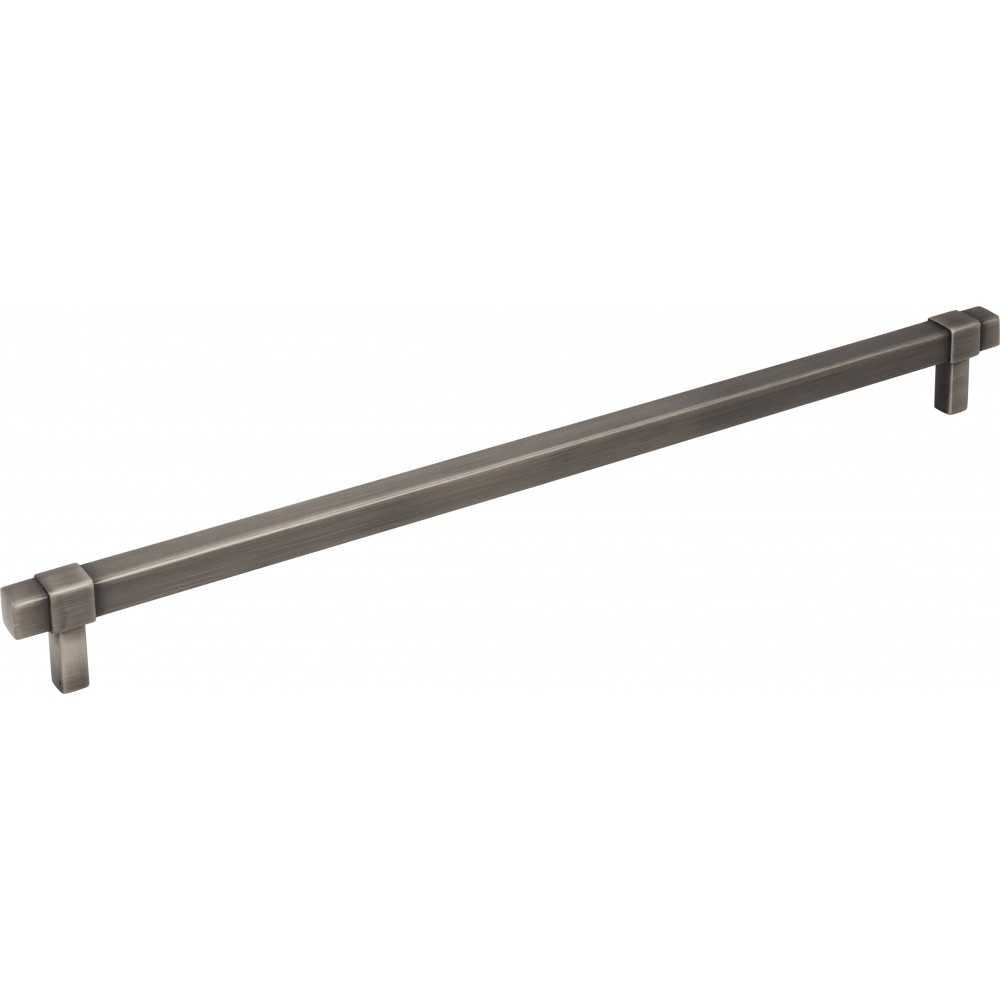 128 mm Center-to-Center Gun Metal Square Delmar Cabinet Pull
