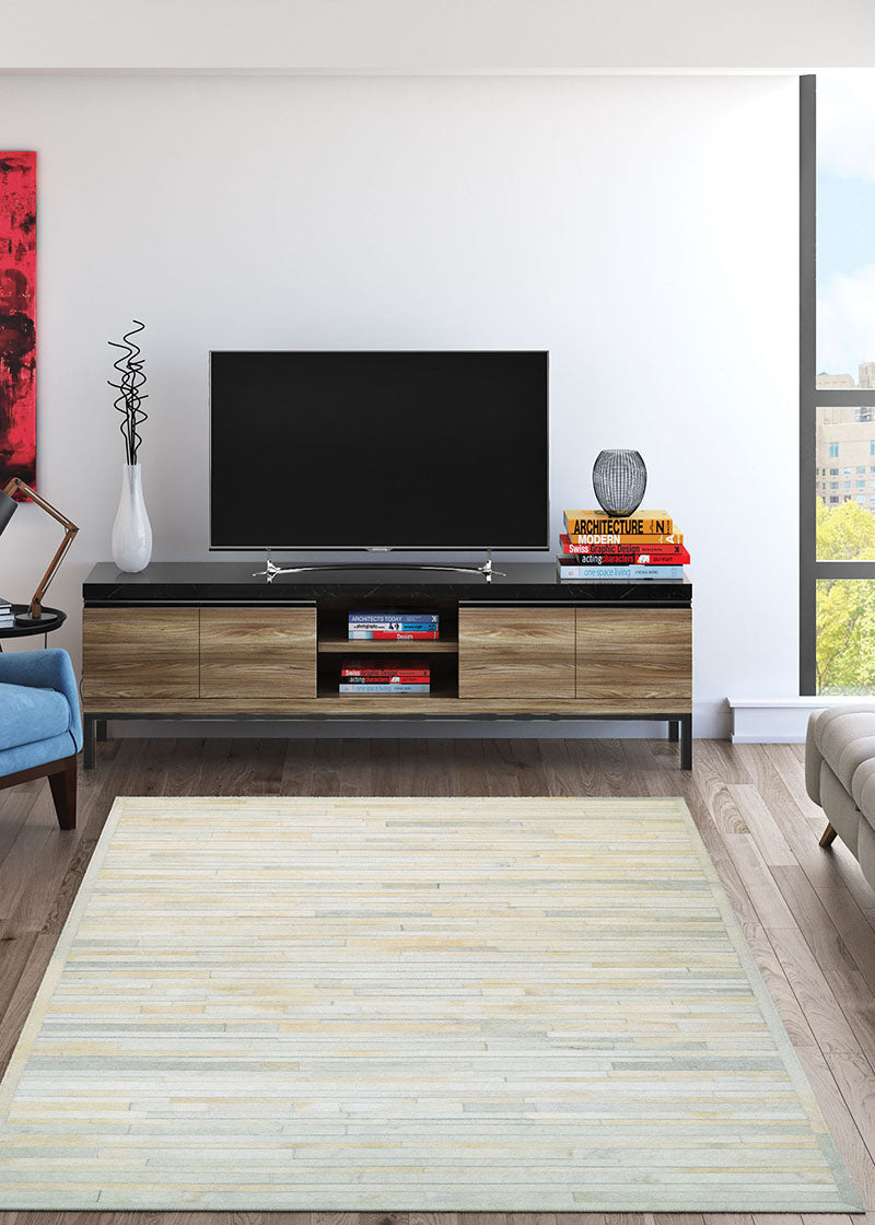 Couristan Chalet Plank Ivory Rug 2' x 4'