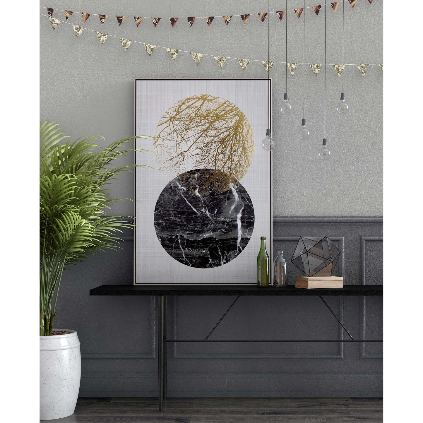 Lunar Multi-Color Framed Giclee