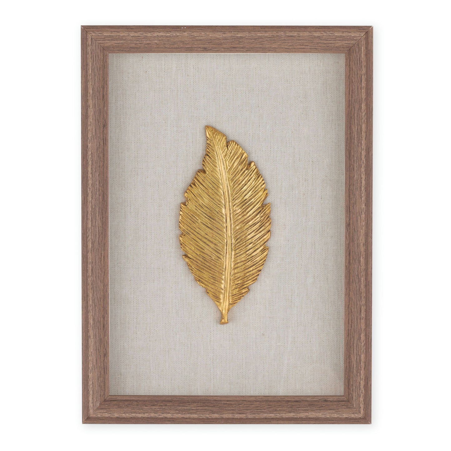 Golden Leaves Ii Shadow Box