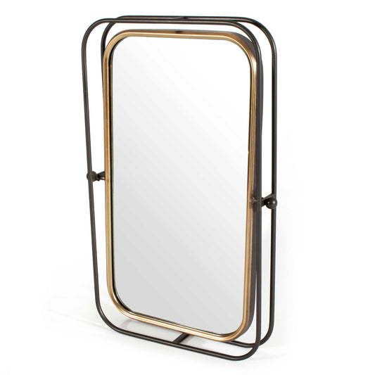 Bevin Gray Metal Wall Mirror