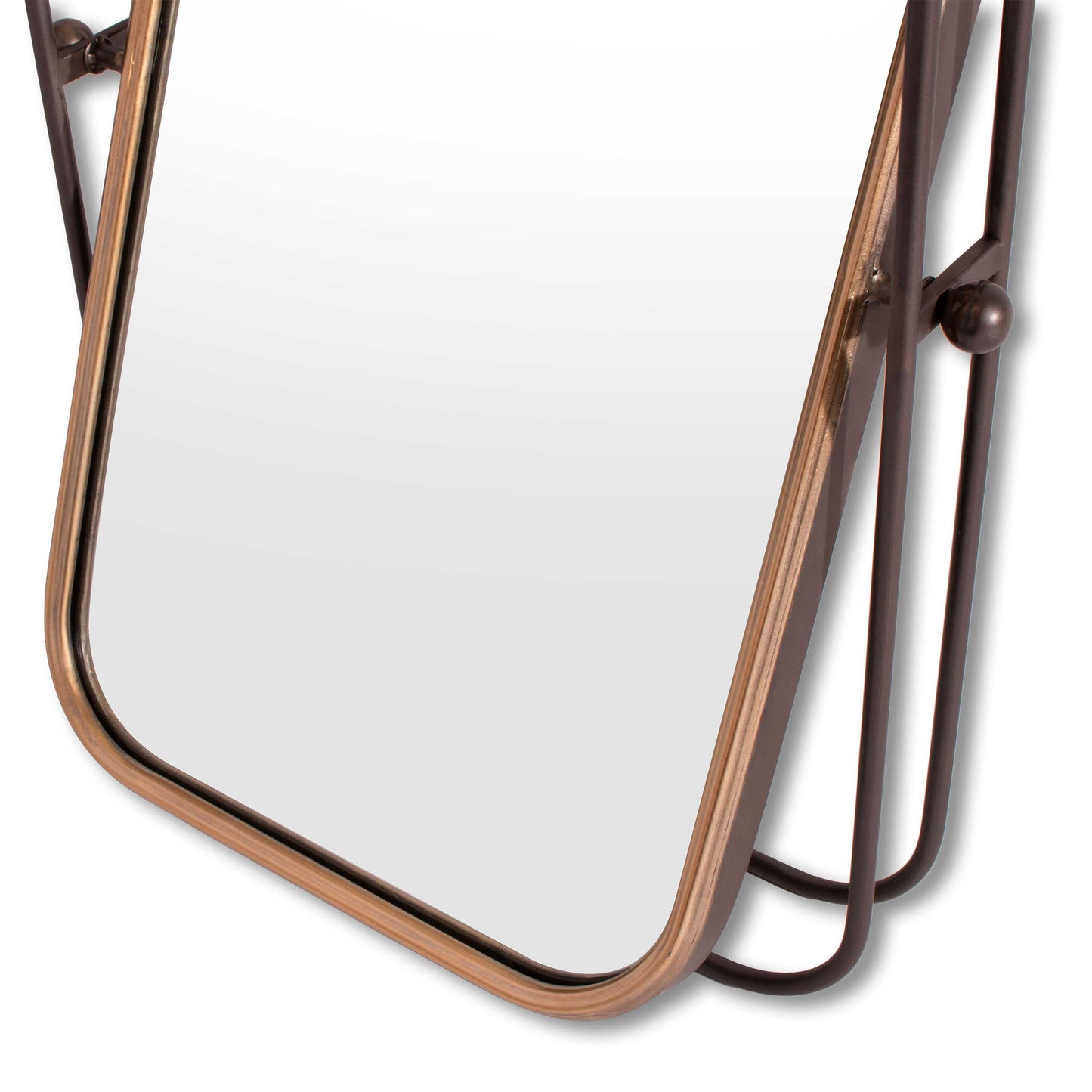 Bevin Gray Metal Wall Mirror