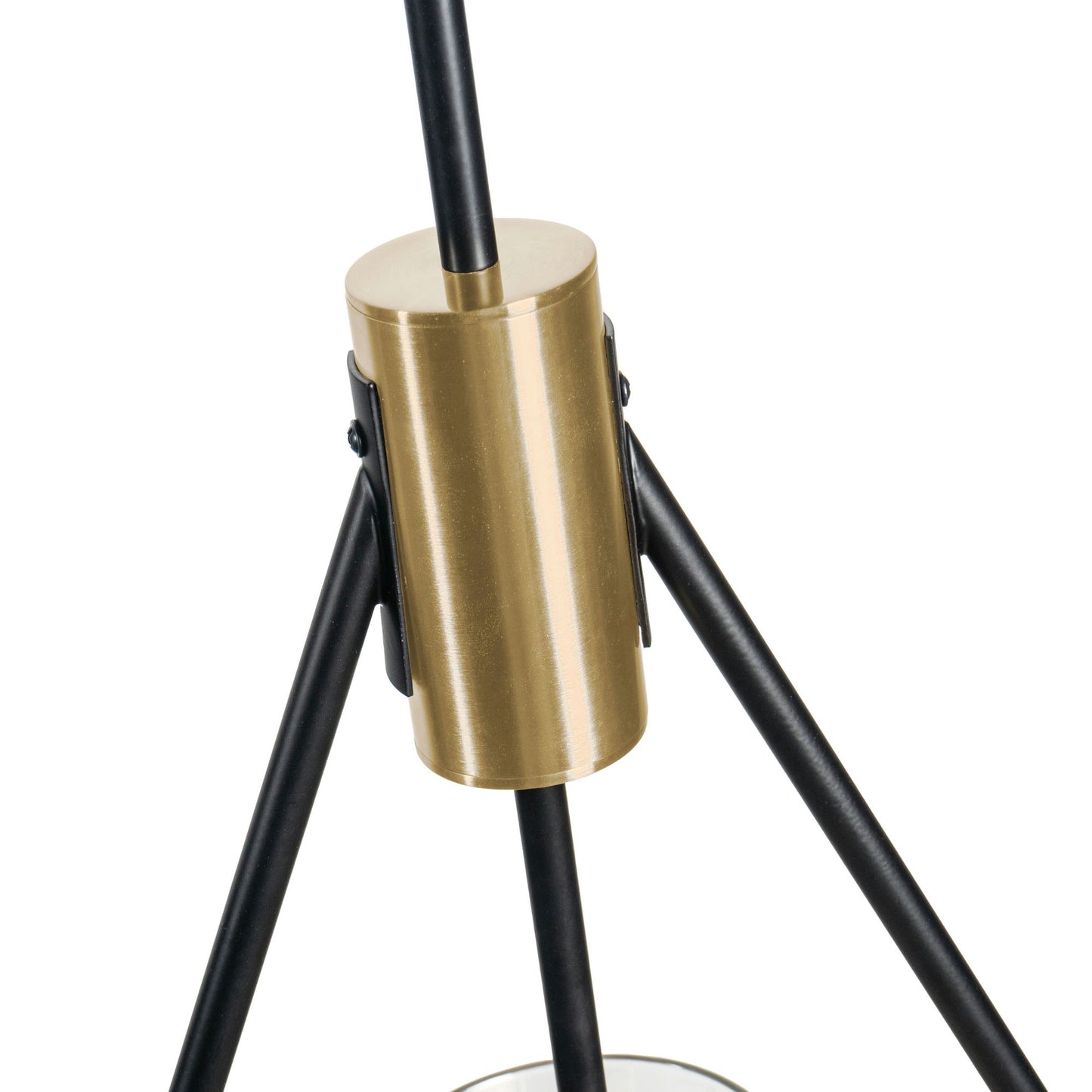 Everly Single Light Pendant Black And Brass