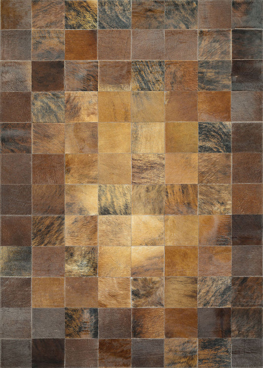 Couristan Chalet Tile Brown Rug 2' x 4'