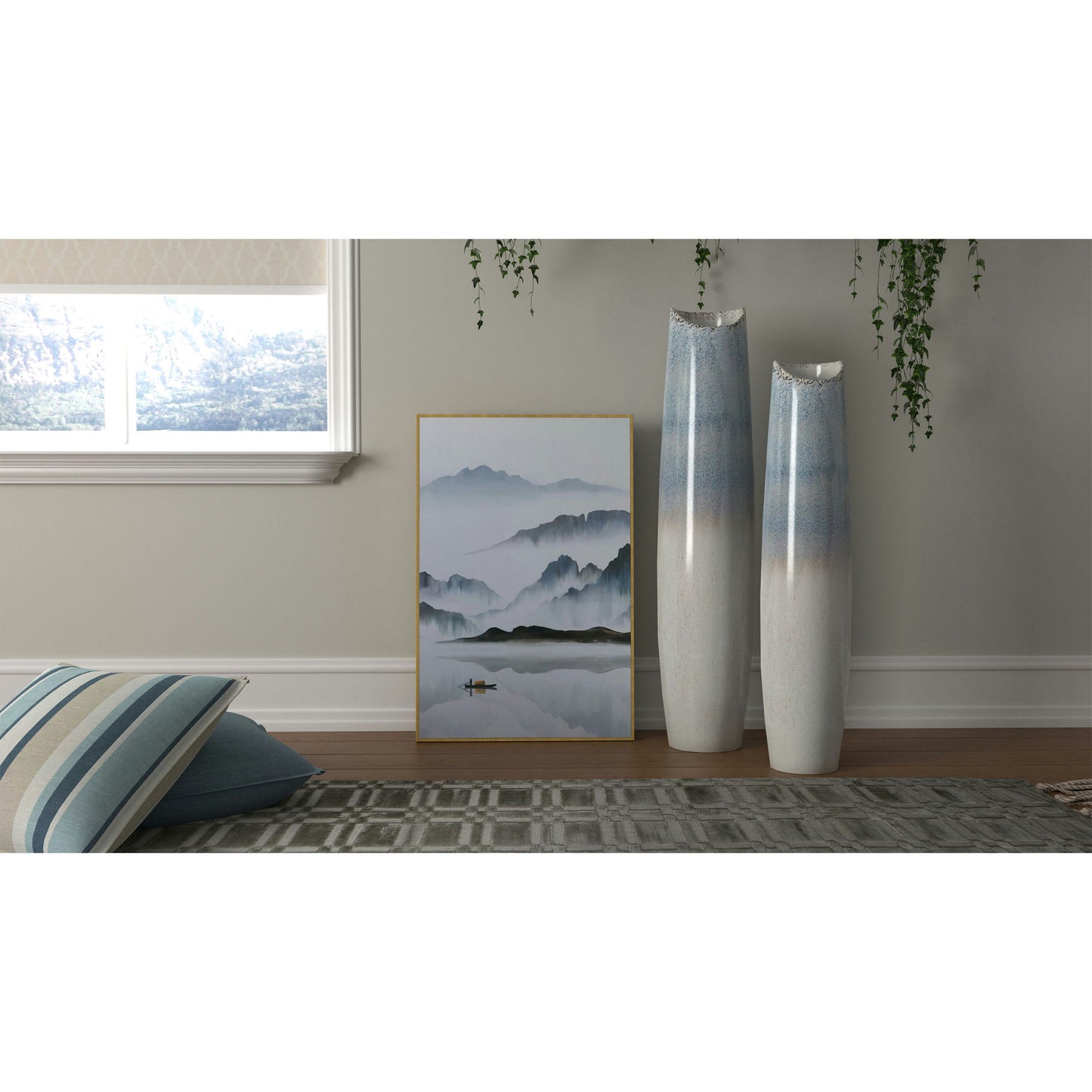 Tides Ceramic Floor Vase Large