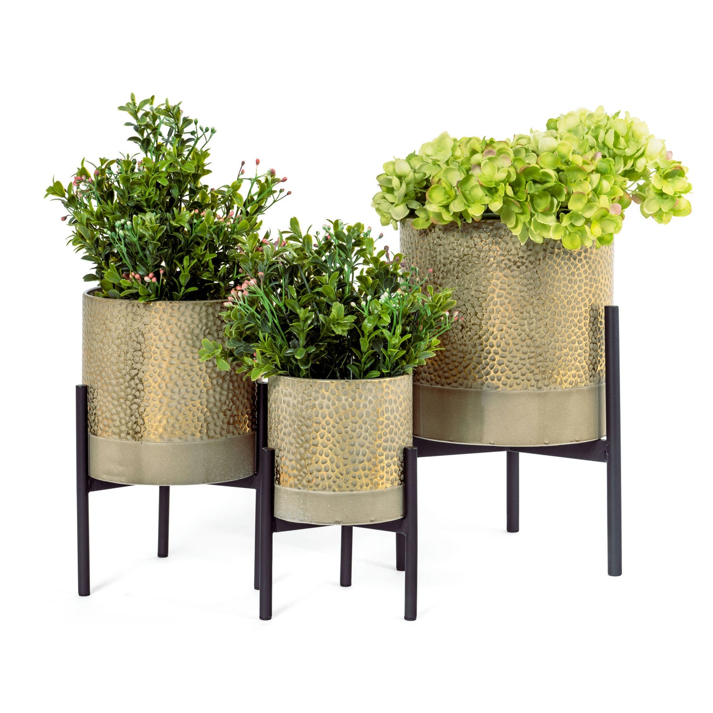 Ambre Metal Table Top Planters S3