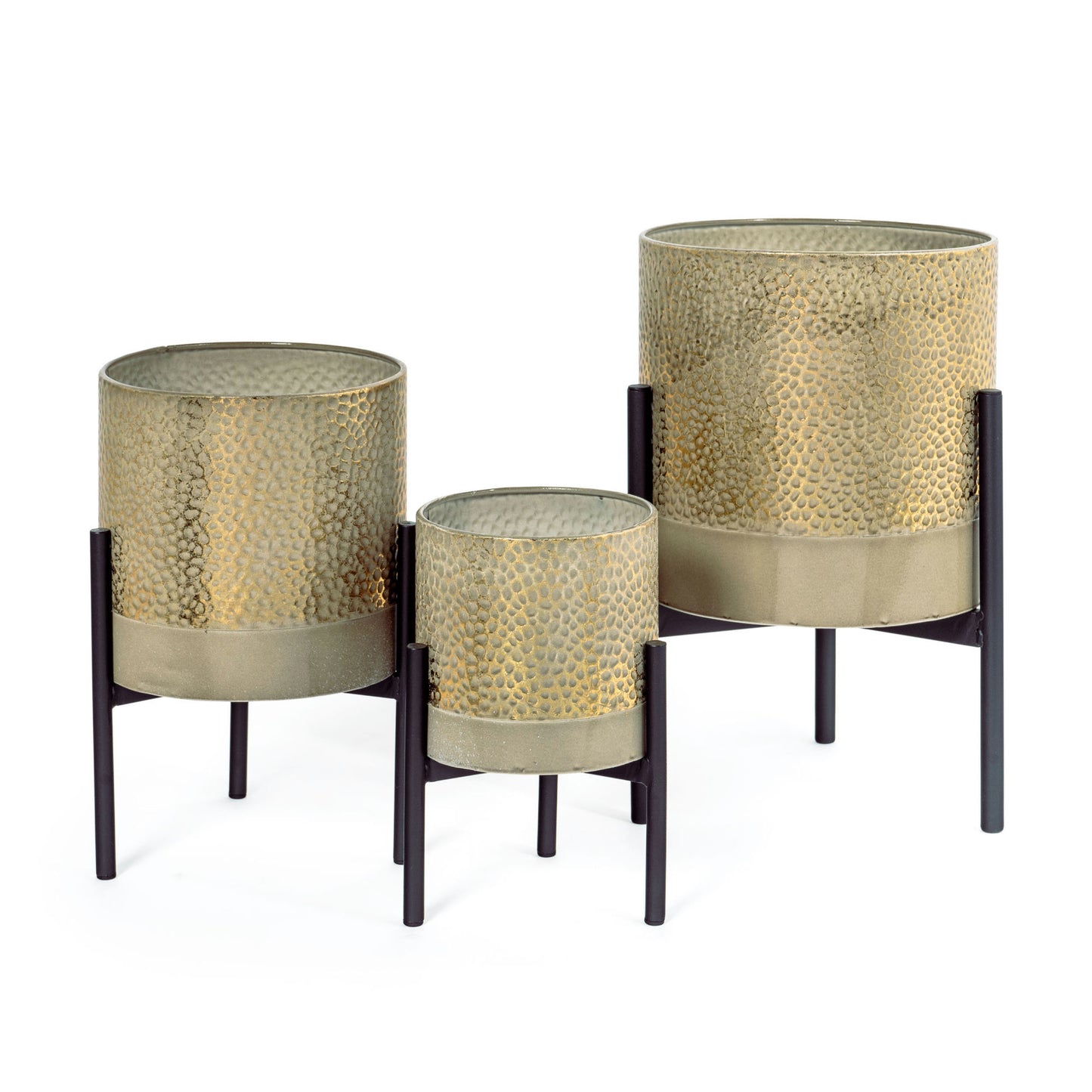 Ambre Metal Table Top Planters S3