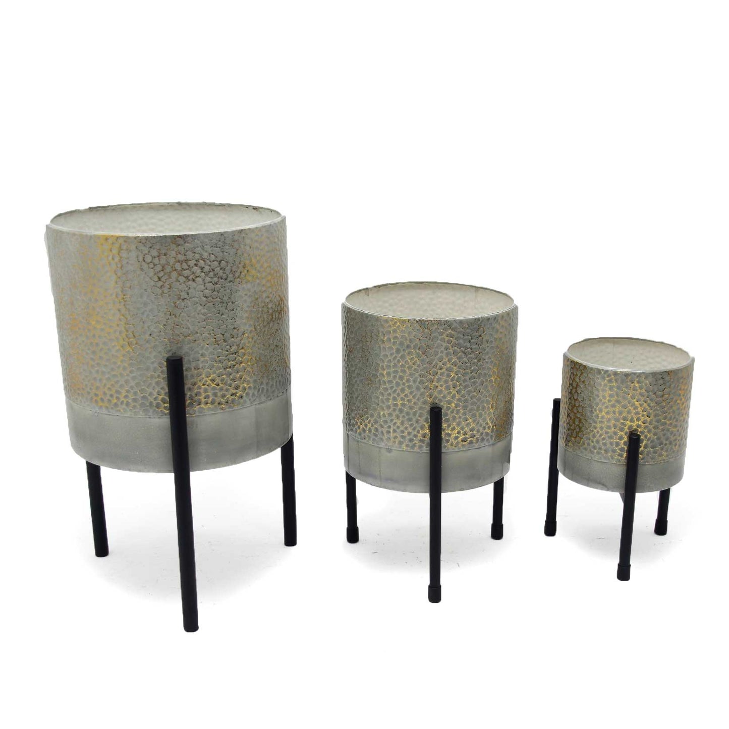 Ambre Metal Table Top Planters S3