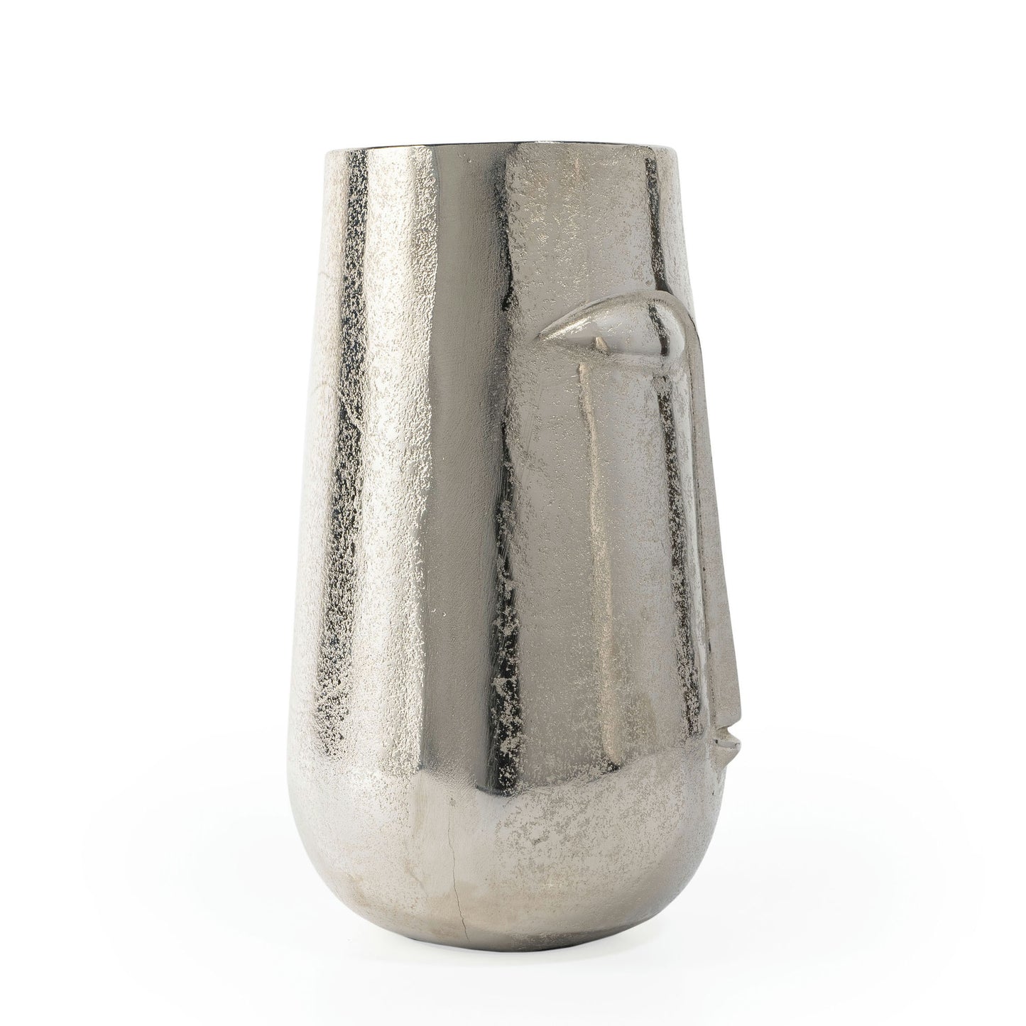 Magnus 11" Silver Metal Table Vase