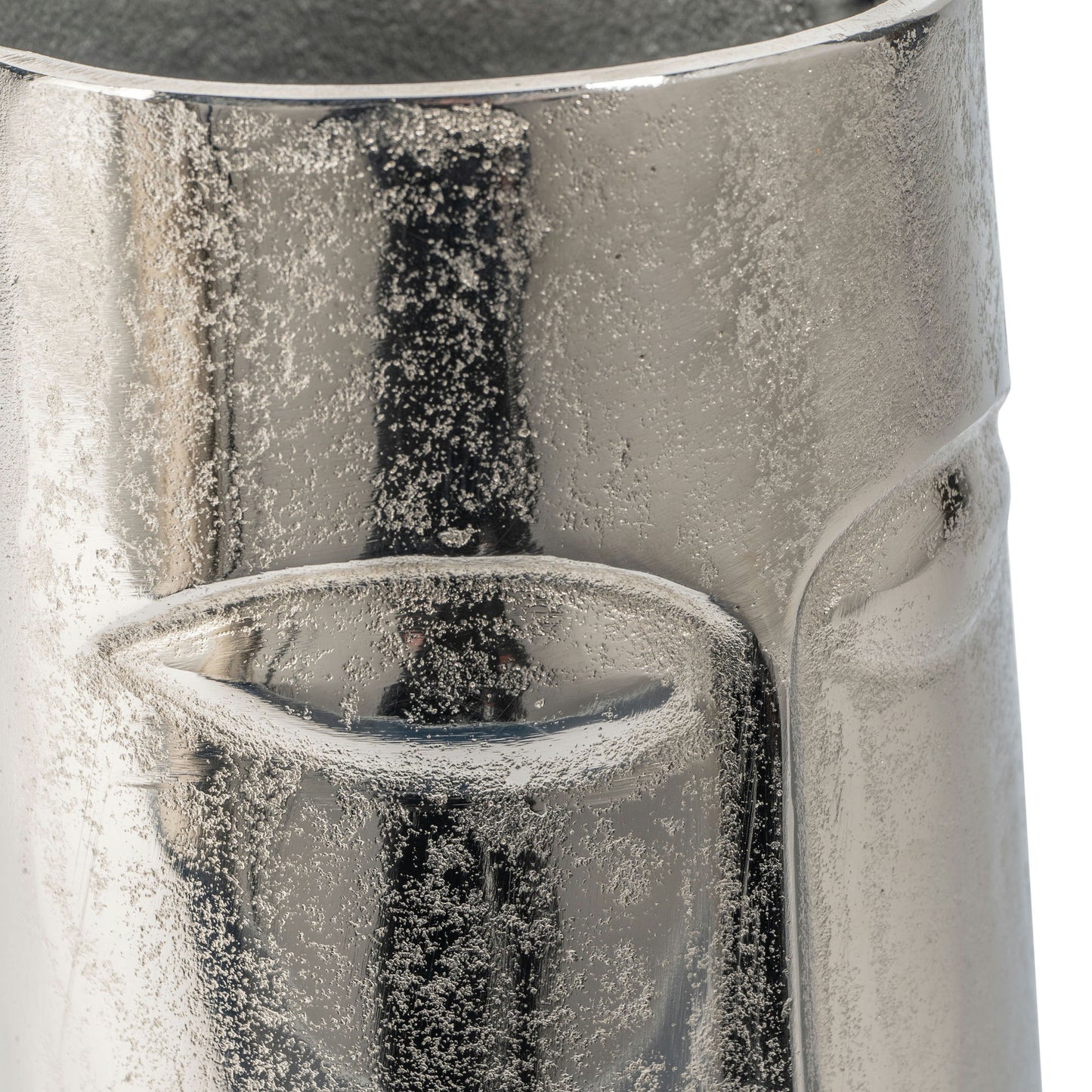 Magnus 11" Silver Metal Table Vase