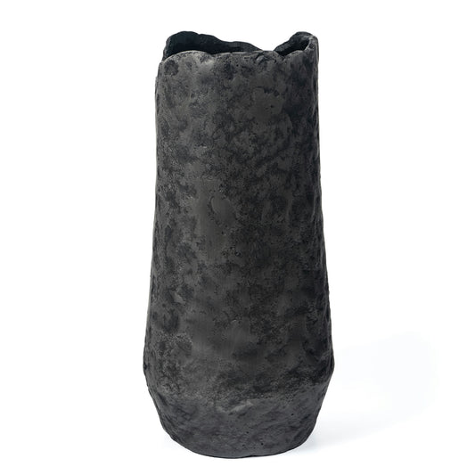 Samira 14" Metal Table Vase Large Gray