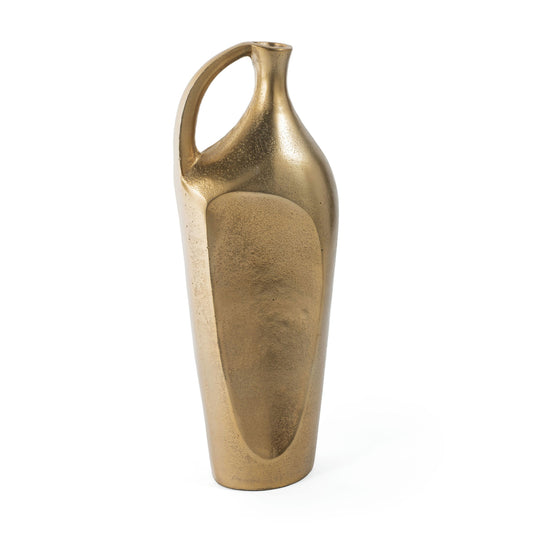 Kaius 16" Metal Table Vase Large Gold