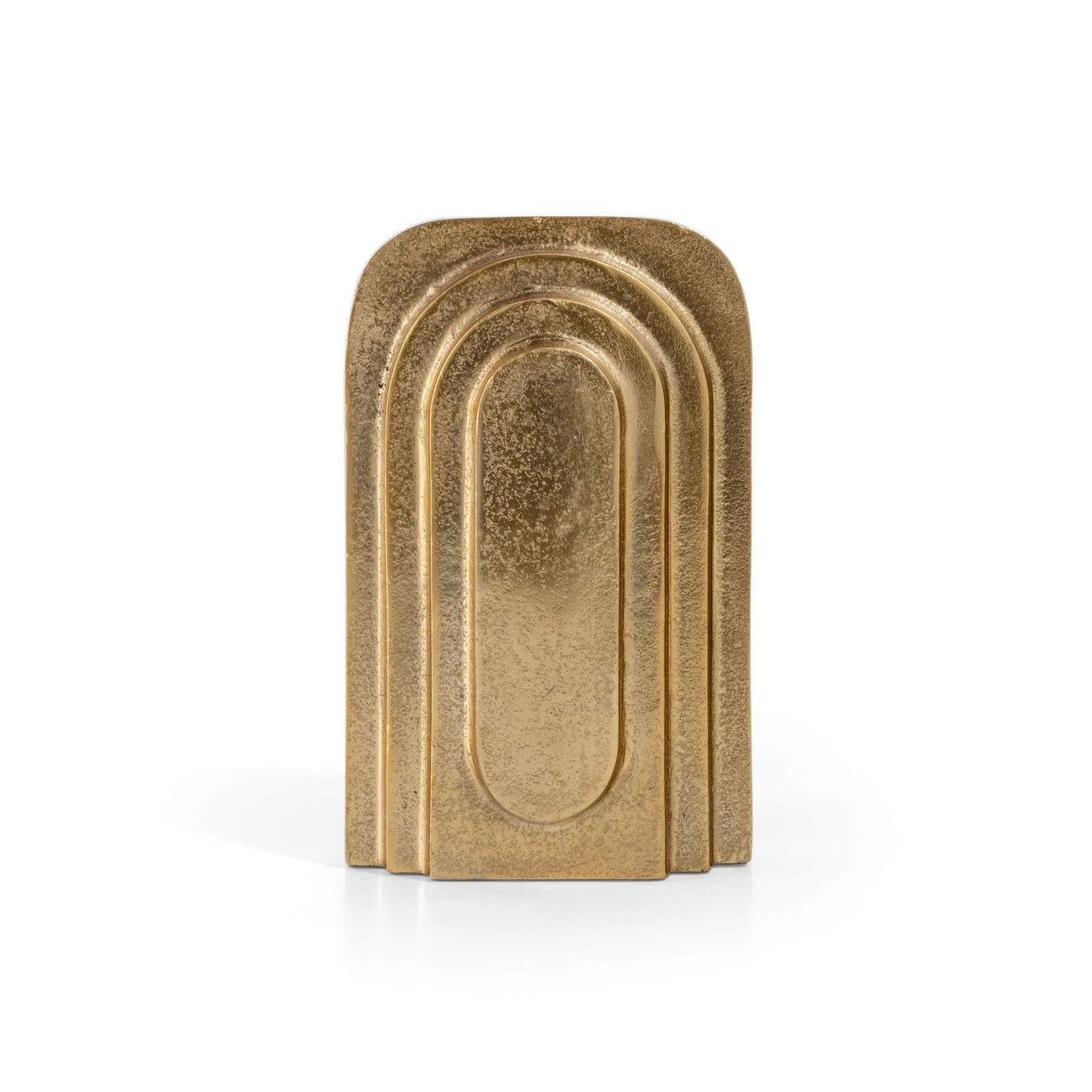 Calyx 9" Metal Table Vase Small Gold