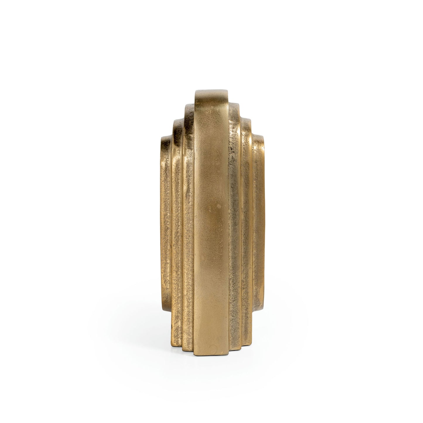 Calyx 9" Metal Table Vase Small Gold