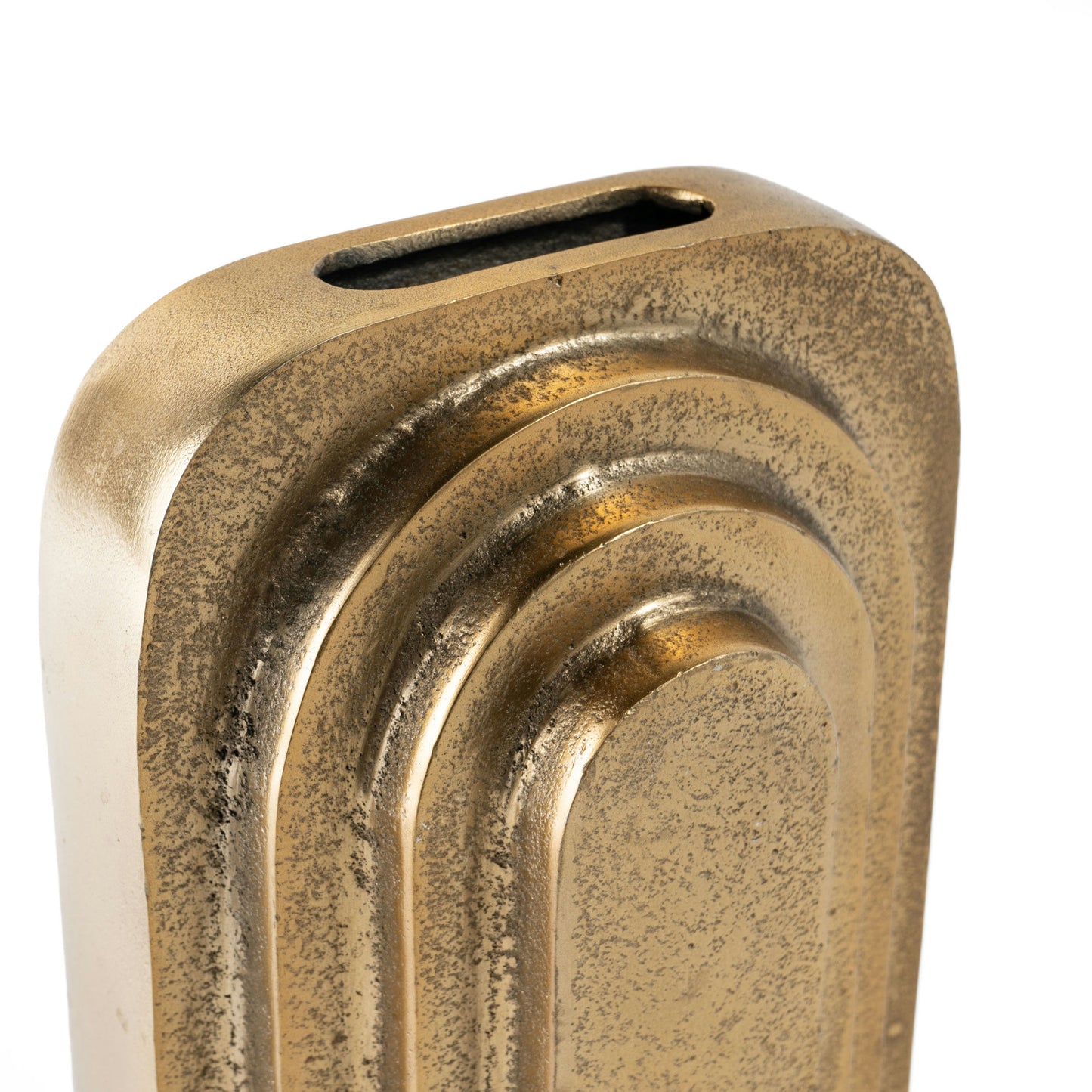 Calyx 9" Metal Table Vase Small Gold