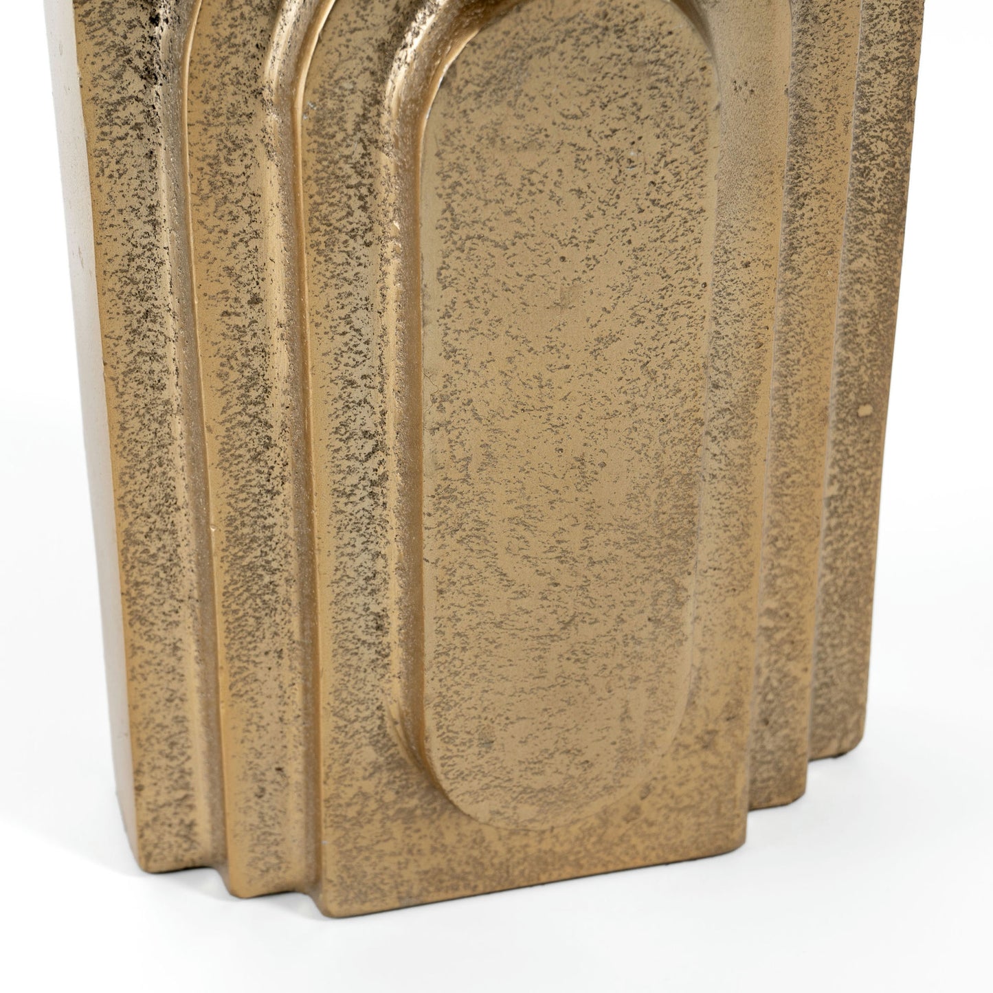 Calyx 9" Metal Table Vase Small Gold