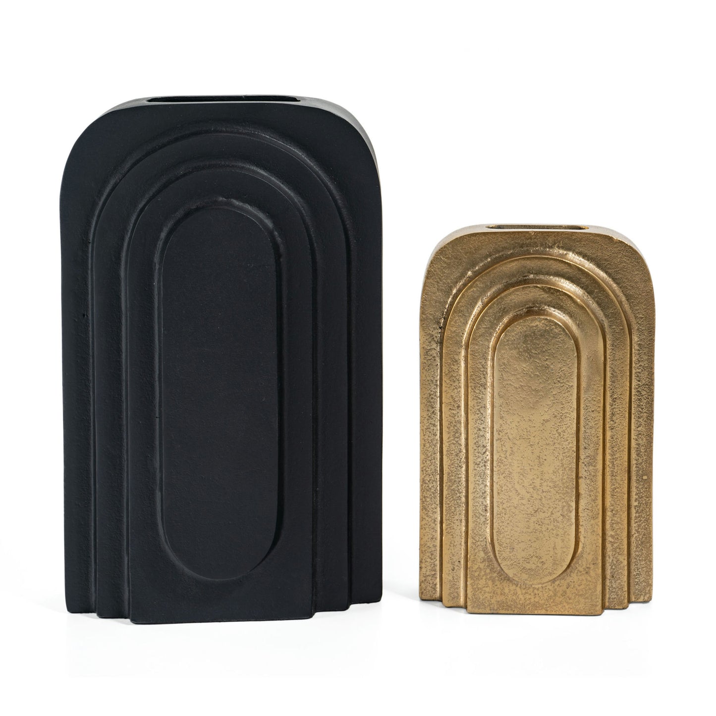 Calyx 9" Metal Table Vase Small Gold