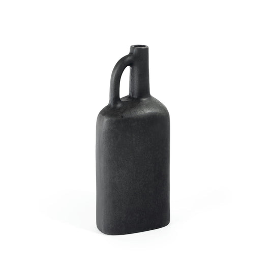 Macrae 11" Metal Table Vase Small Gray