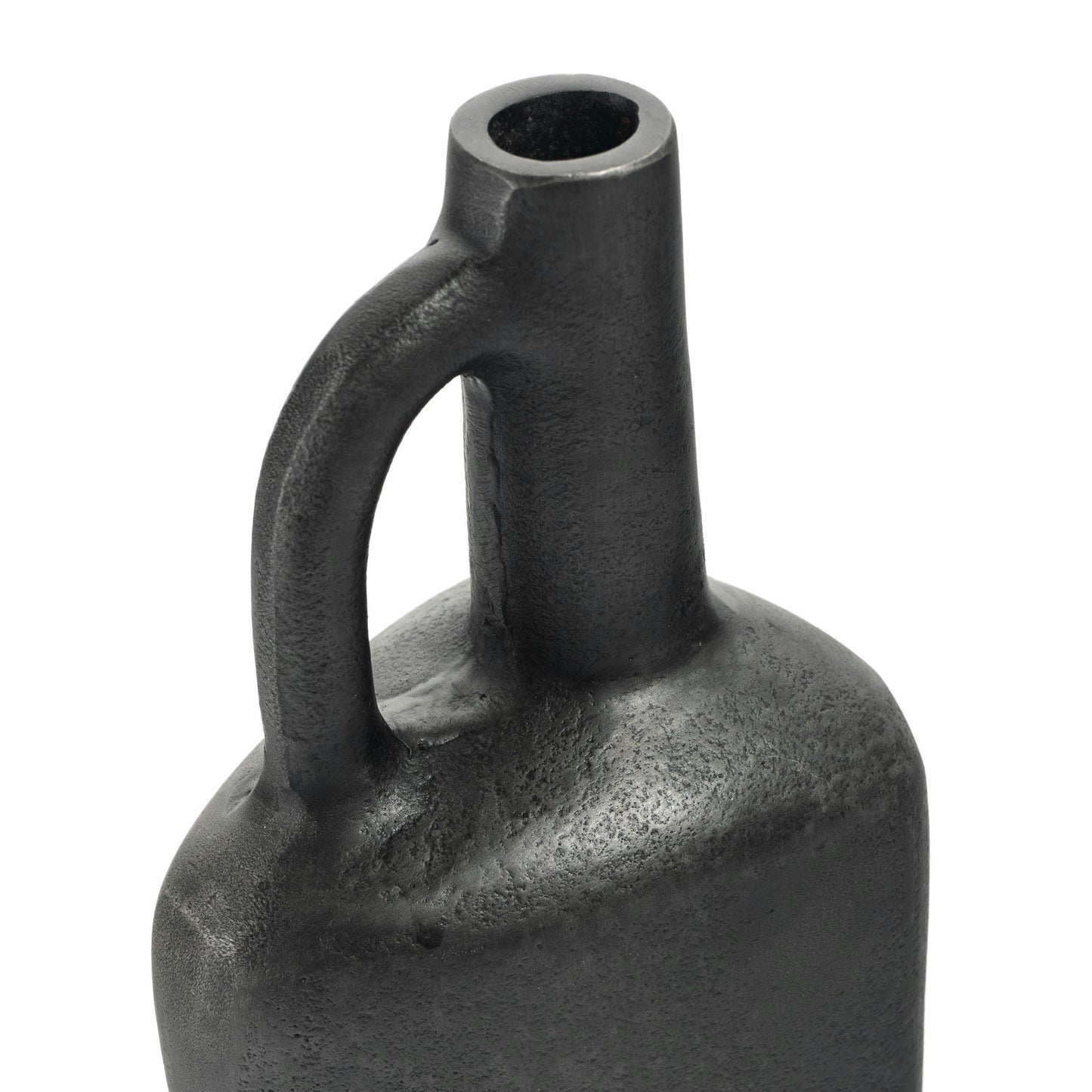 Macrae 11" Metal Table Vase Small Gray