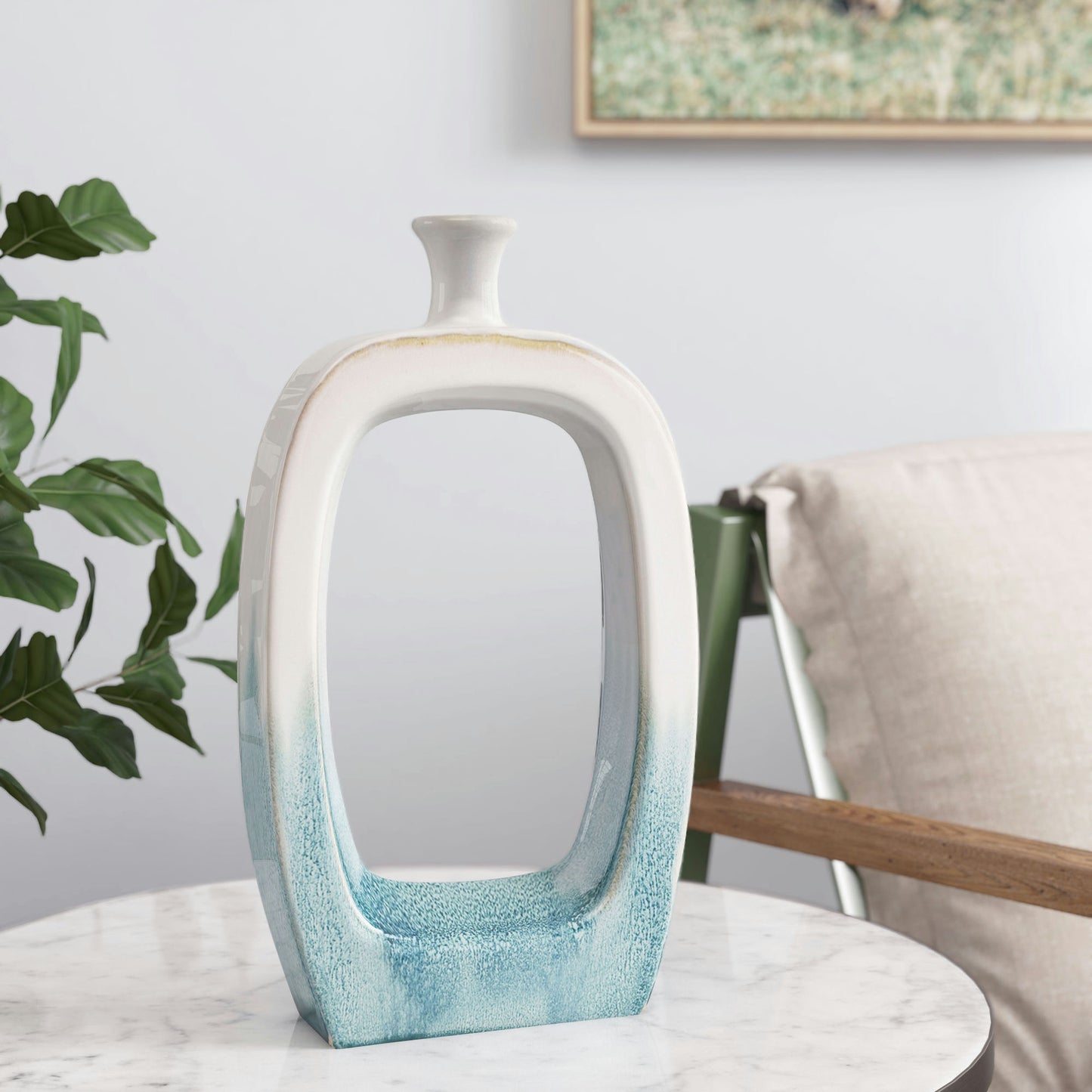 Makara 14" Ceramic Table Vase Small