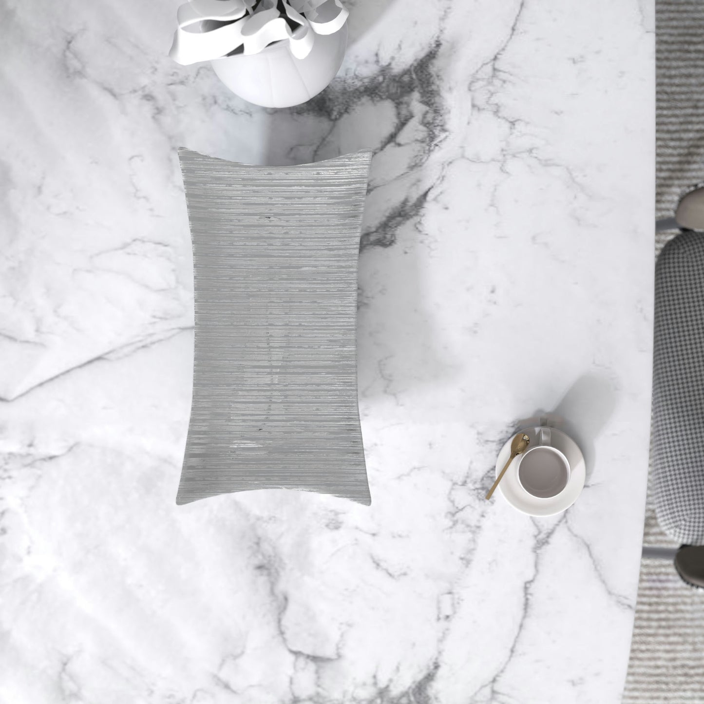 Amalyn Silver Decorative Ceramic Tray
