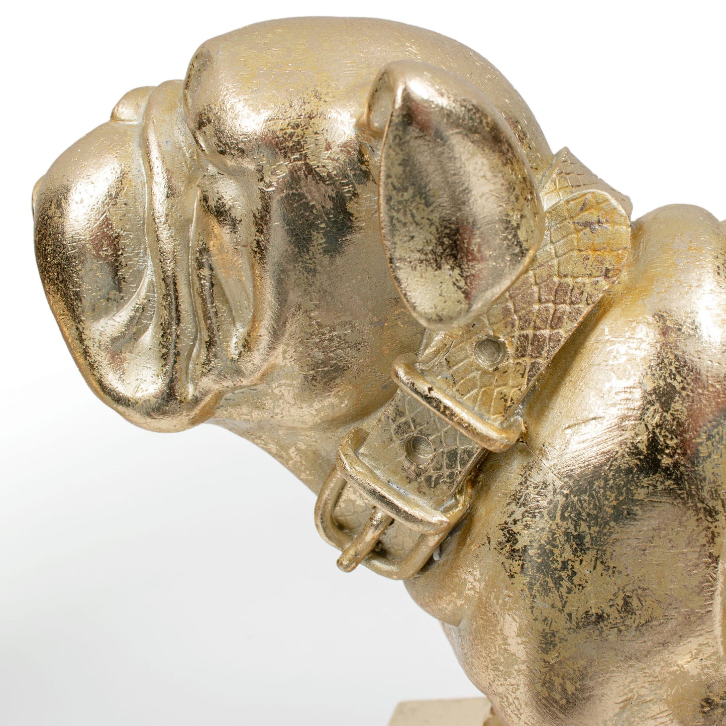 Gold Bulldog Polystone Bookends Set Of 2