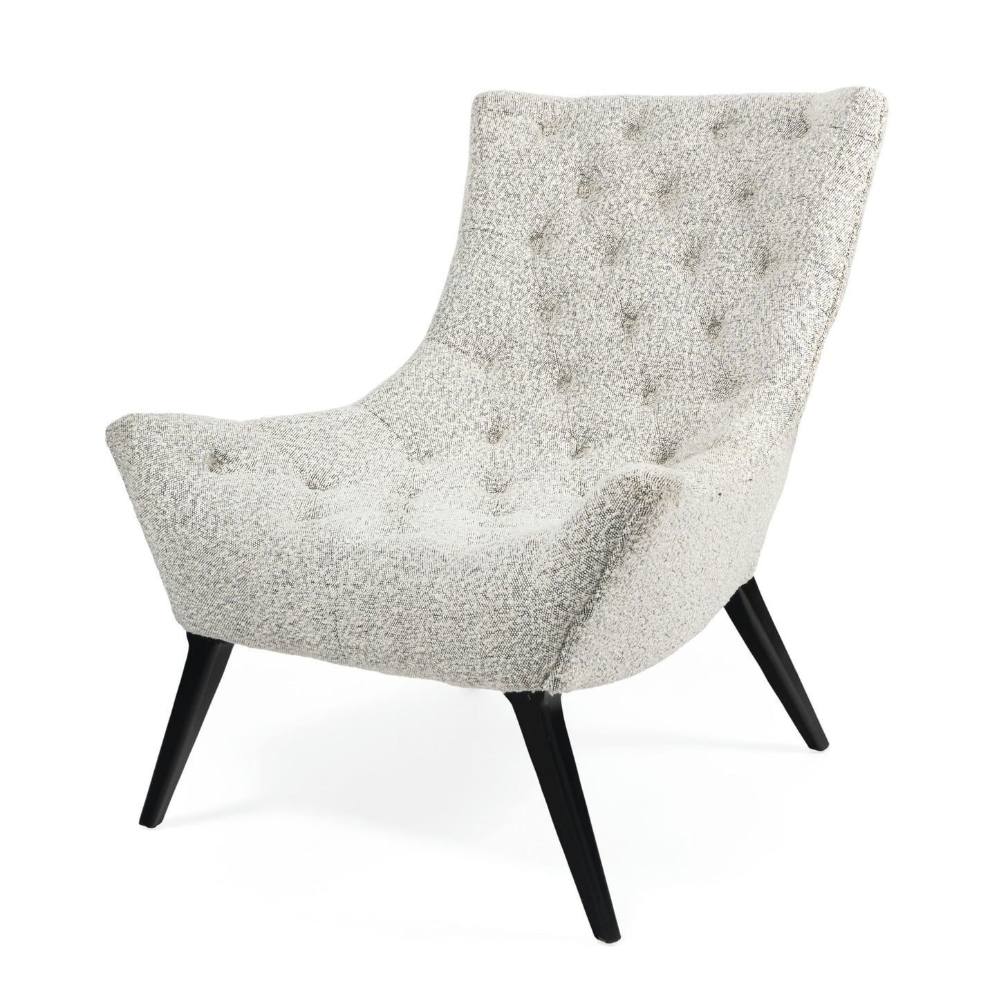 Gabor Tufted Gray Accent Chair