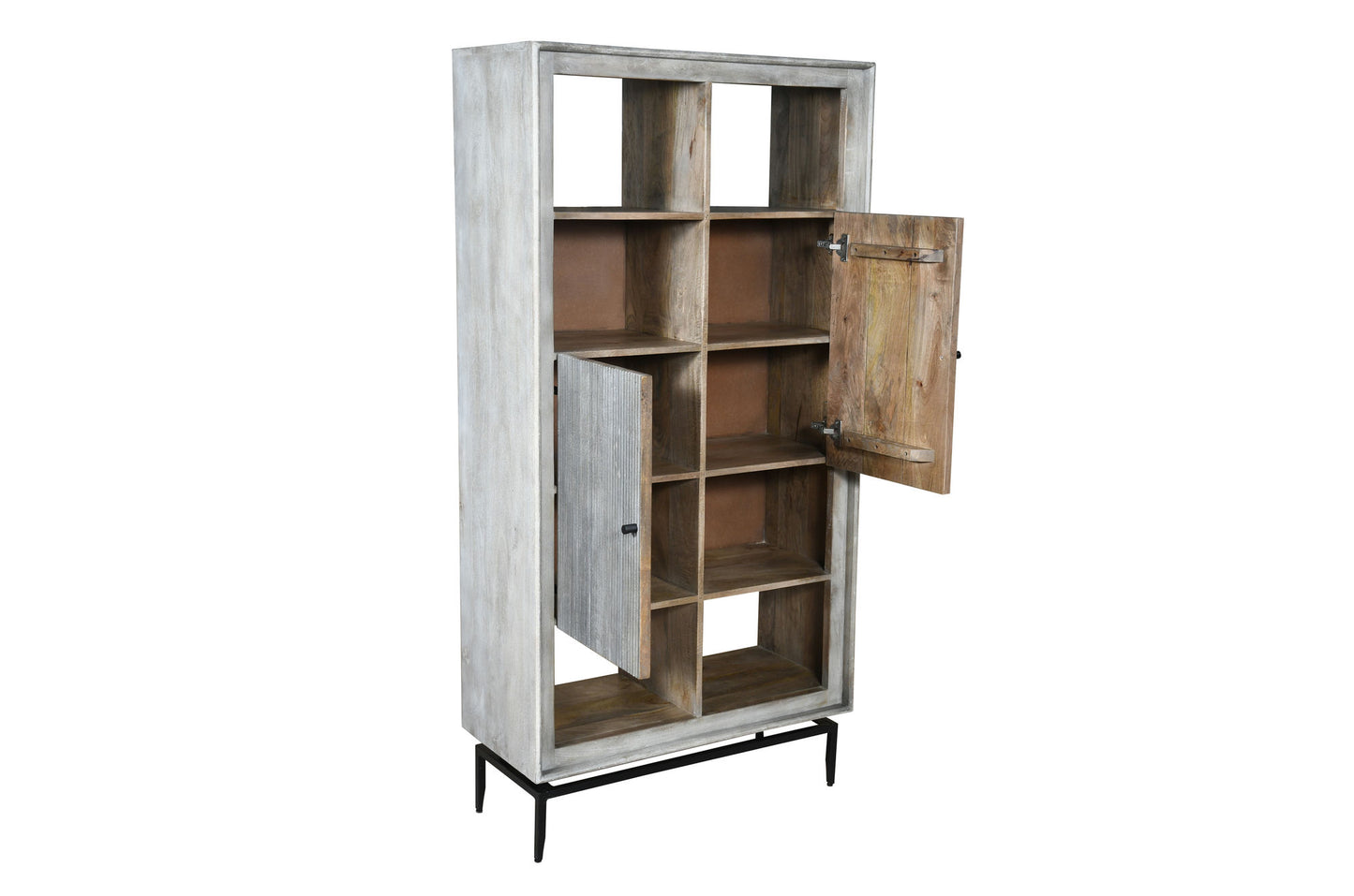 Camilo 72" High 2 Door Gray Accent Cabinet