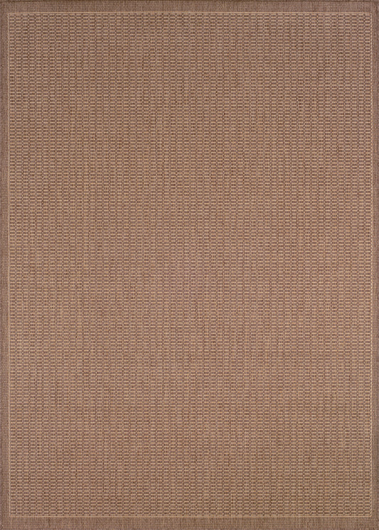 Couristan Recife Saddlestitch Cocoa-Natural Rug 2' x 3'7"
